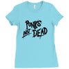 punks not dead exploited punk rock hooded sweatshirt vintage style dis Ladies Fitted T-Shirt