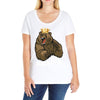 bear khabib Ladies Curvy T-Shirt