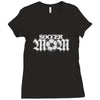 soccer mom rhinestone Ladies Fitted T-Shirt