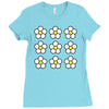 small daisies floral Ladies Fitted T-Shirt