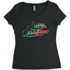 merry christmas Women's Triblend Scoop T-shirt