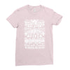 our camping rules Ladies Fitted T-Shirt