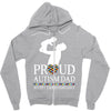 proud Autism dad Zipper Hoodie