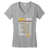 Gemini Facts Servings Per Container Women's V-Neck T-Shirt