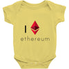 I Love Ethereum Baby Onesie