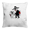 cat vs mouse Throw Pillow