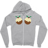 christmas pudding Zipper Hoodie