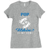 Pop is my Name Fishing Is My Game Ladies Fitted T-Shirt
