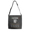 gemini christmas ugly sweater Adjustable Strap Totes