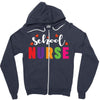 School Nurse Zipper Hoodie