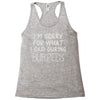burpees workout Racerback Tank