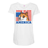 doge bless america Maternity Scoop Neck T-shirt