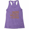 books and cats and coffee Racerback Tank