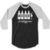 bottles 1965   mens funny 3/4 Sleeve Shirt