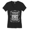 vintage made in 1987 perfectly aged a living legend Women's V-Neck T-Shirt