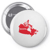 Canada Continent Roots Pin-back button