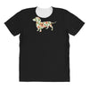 dachshund flower All Over Women's T-shirt