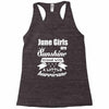 June Girls Are Sunshine Mixed With A Little Hurricane Racerback Tank