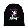 january  born unicorns Baby Beanies