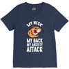 my neck my back my anxiety attack opossum guys tee V-Neck Tee
