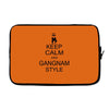 keep calm and gangnam style black t shirt Laptop sleeve