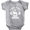 This Girl Loves Saint Bernard Baby Onesie