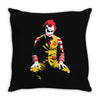 the joker ronald mcdonald Throw Pillow