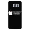 please stop talking it's too early coffee Samsung Galaxy S7