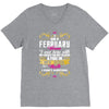 i am a february women V-Neck Tee