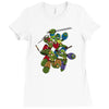 mega turtles Ladies Fitted T-Shirt