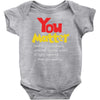 you matter Baby Onesie