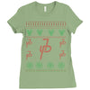 jake paul ugly christmas Ladies Fitted T-Shirt
