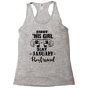 sorry this girl is already taken by a super sexy january boyfriend Racerback Tank