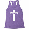 sinner christian god bible new Racerback Tank
