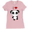 i love panda Ladies Fitted T-Shirt