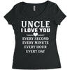 I Love You Uncle Women's Triblend Scoop T-shirt