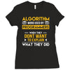 algorithm word used by programmers Ladies Fitted T-Shirt
