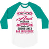 They Call Me Aunt Partner in Crime 3/4 Sleeve Shirt