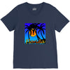 florida palm trees sunset V-Neck Tee