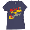 mom's gonna snap Ladies Fitted T-Shirt