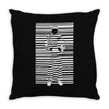 banksy prisoner barcode Throw Pillow