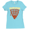 feed me pizza tell me i'm pretty Ladies Fitted T-Shirt