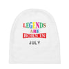 legends are born july Baby Beanies