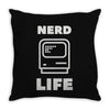 nerd life is the best life Throw Pillow