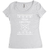 meowy christmas Women's Triblend Scoop T-shirt
