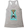 pizza shark graphic Racerback Tank