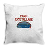 camp crystal lake Throw Pillow