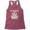 my daughter is the world's best special ed teacher. cool gift for mom Racerback Tank