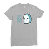 boo sheet Ladies Fitted T-Shirt