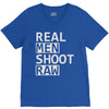 real men shoot raw V-Neck Tee